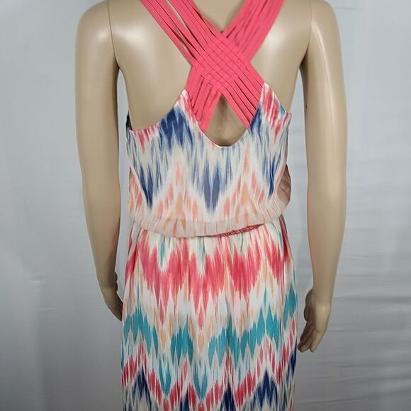Maurices Coral Racerback Sleeveless Maxi Dress - Picture 4 of 9